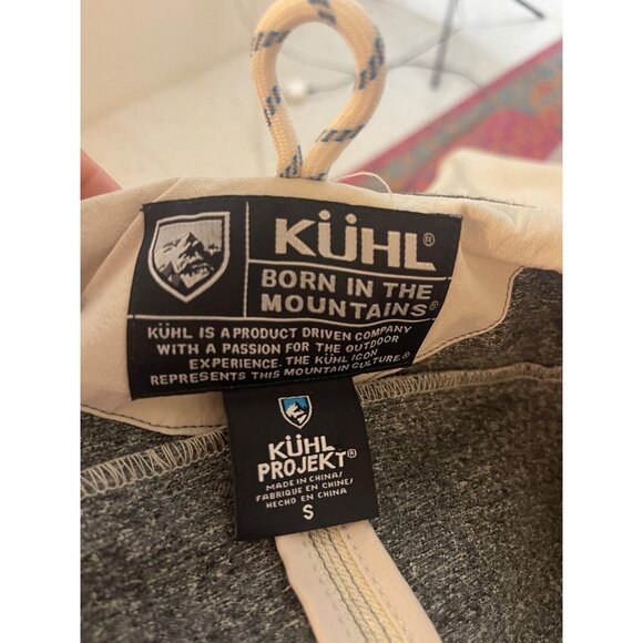 Kuhl Womens Trench Coat Size S Cream Softshell Two-tone Weave Performance - Picture 8 of 16